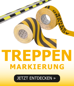 Stufen- und Treppenmarkierung zur besseren Sichtbarkeit und Sicherheit