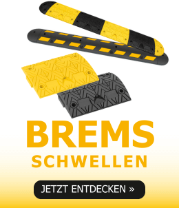 Bremsschwellen und Markierungsnägel zur Verkehrsberuhigung