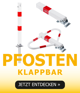 Klapppfosten und Parkplatzbügel zur Zufahrtskontrolle