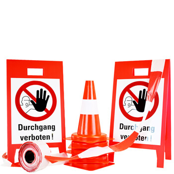 Absperrprodukte Set